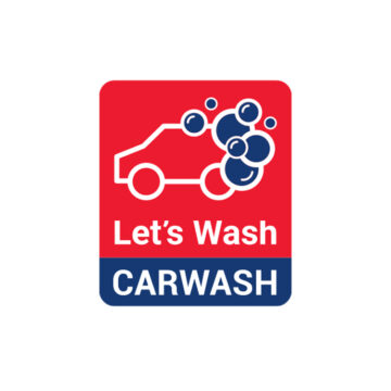 Logo Lets Wash Carwash