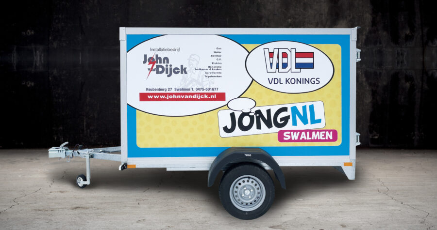 Bestuurderskant aanhangwagen JN Swalmen